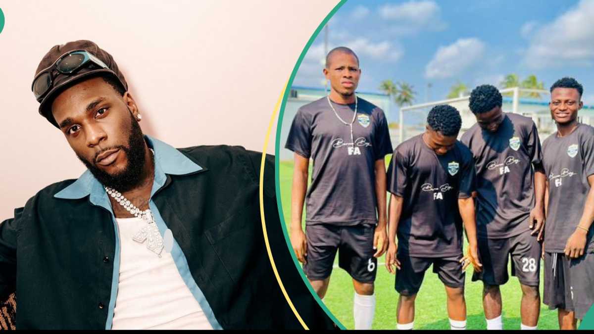 Videos of Burna Boy’s Football Academy Surface Online, Peeps Make Observations: “Standard”