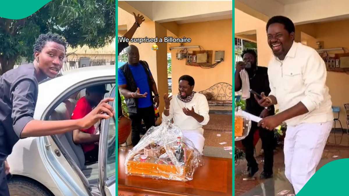 Nigerian Youths Gift Billionaire on His Birthday A Package Filled With Puff-Puff, Samosas and Cake