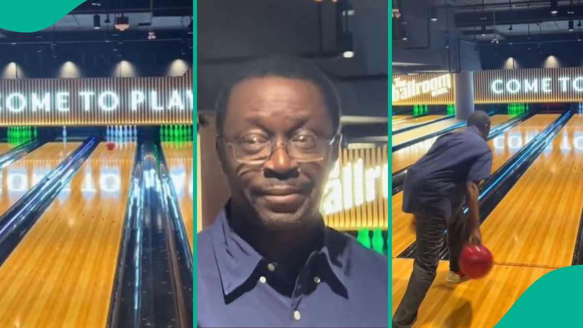 Nigerian Dad Effortlessly Nails Perfect Bowling Throw in Daughter’s Presence, Clears All the Pins