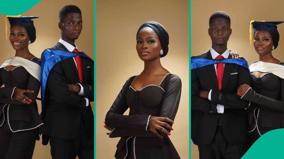 Twins from Lagos State University Join the Queue of Using Touching Soundtrack in Their Gowns