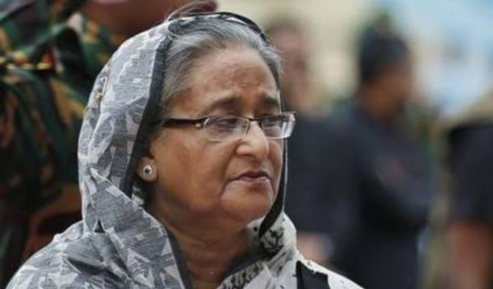 Ousted Bangladesh PM Sheikh Hasina.