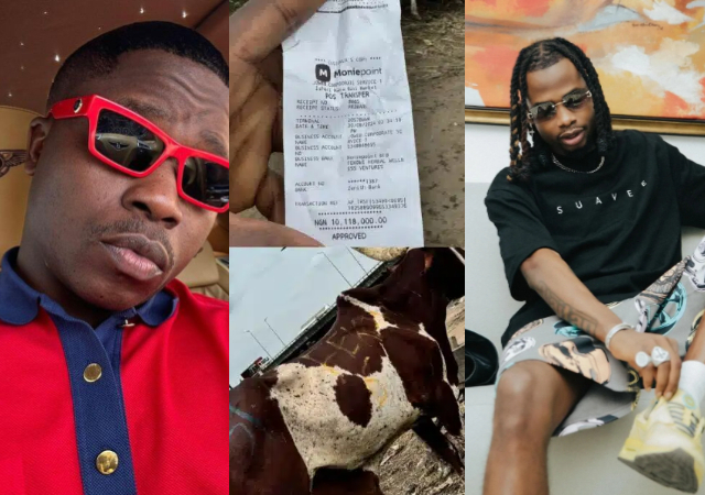 Fekomi gifts Yhemolee 10 cows worth over N10 million ahead of his wedding