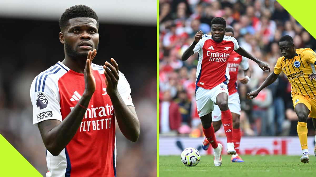 “Held the Midfield Together”: Fans Salute Thomas Partey After 10 Man Arsenal Drew With Brighton