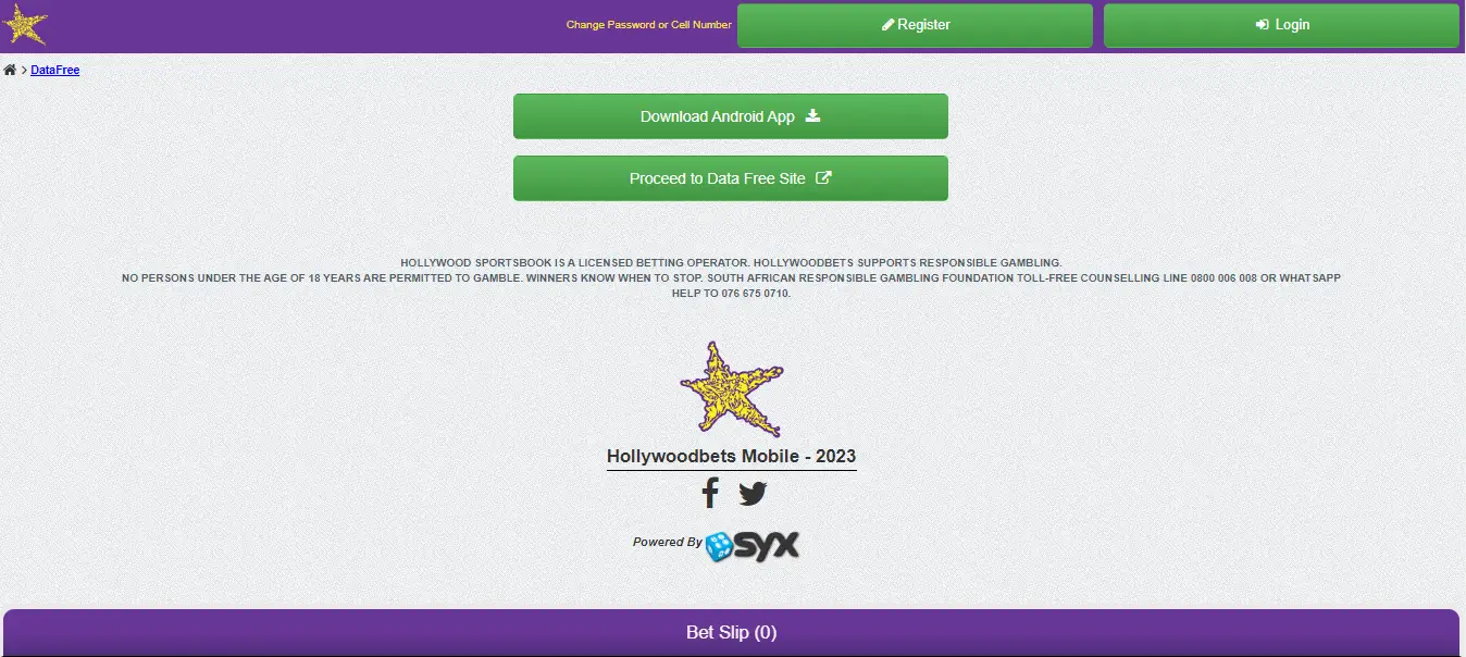 How to Download The Hollywoodbets Data Free App