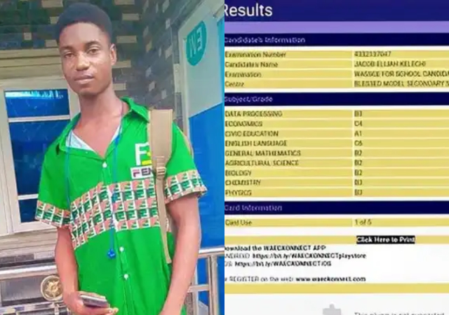 "Keep resting my little brother"- WAEC result of boy who passed away after exam surfaces