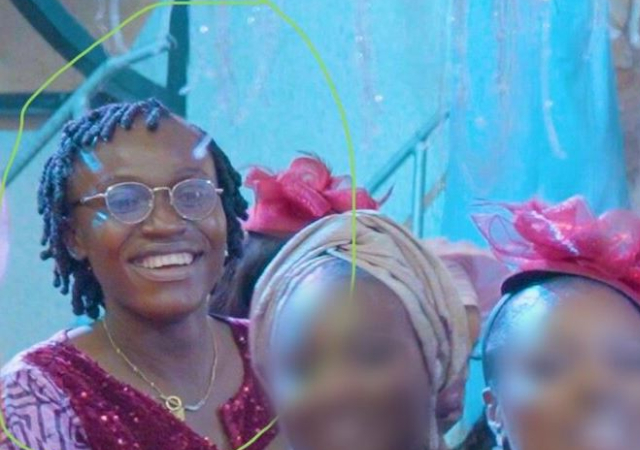 Lady accused of reportedly posing as bride's sister to steal phone and cash sprayed on couple during wedding