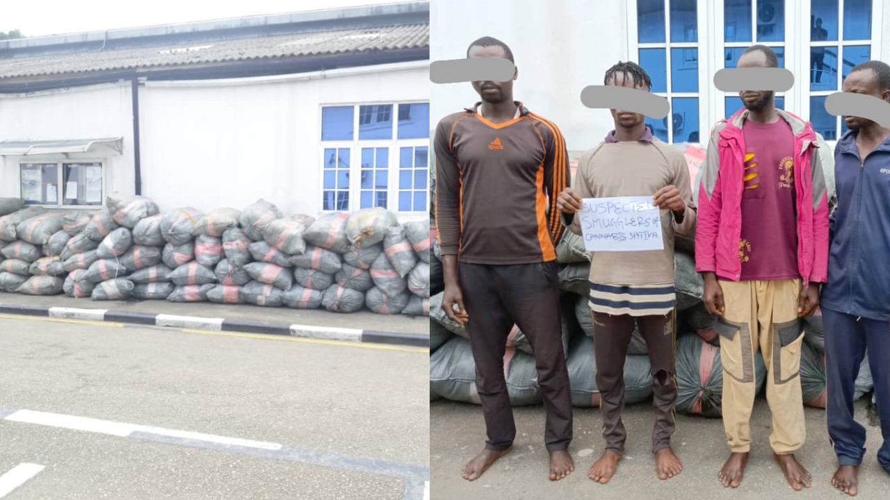 Navy Arrests Ghanaians, Beninoise With 72 Bags Of Cannabis In Lagos