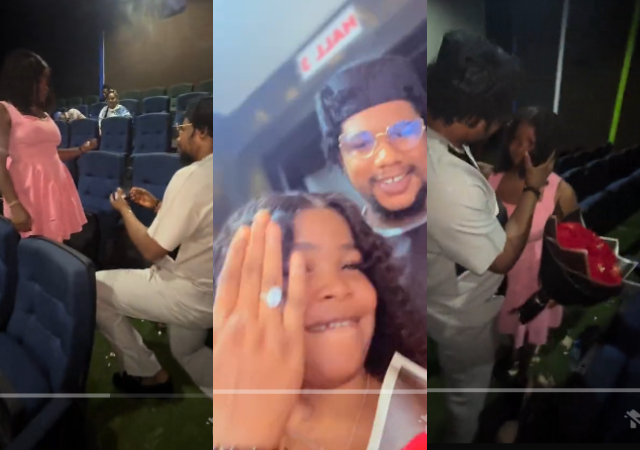 Nigerian lady reveals how movie date with her boyfriend turned into surprise marriage proposal