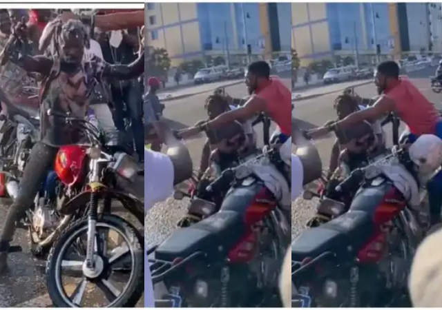 'Okada' riders forcefully nabs and publicly bathes colleague who hasn't taken a bath in 3-years