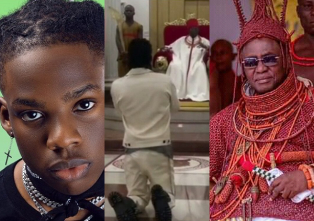 Rema honors the Oba of Benin with an exclusive performance of “Calm Down” at the royal palace