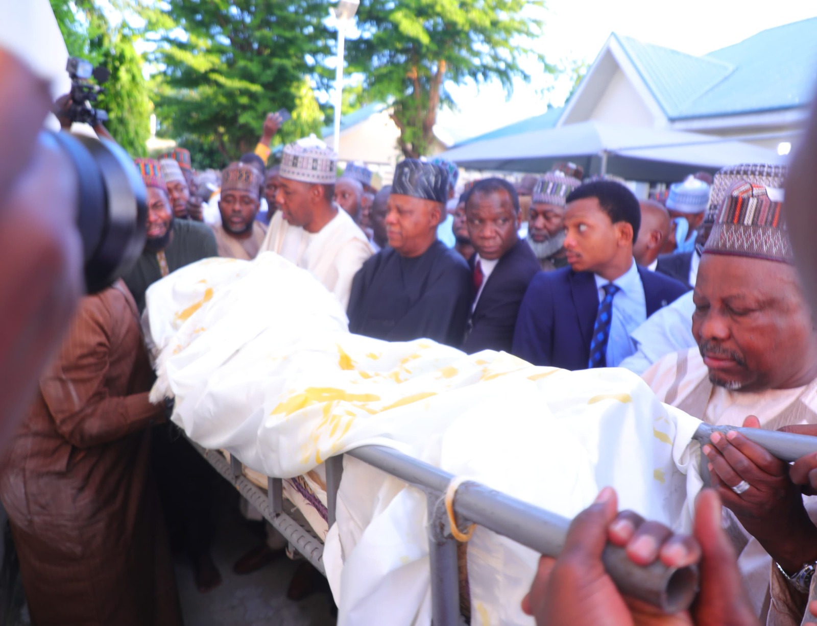 Shettima Leads Mourners For Late Borno Commissioner’s Funeral