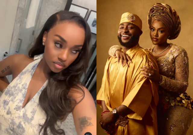 Singer Davido’s wife Chioma shows off tattoos in new video, fans express concern