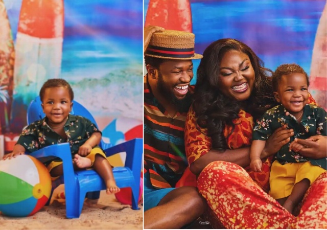 Stan Nze and Blessing Obasi share Lovley photos of their son on first birthday