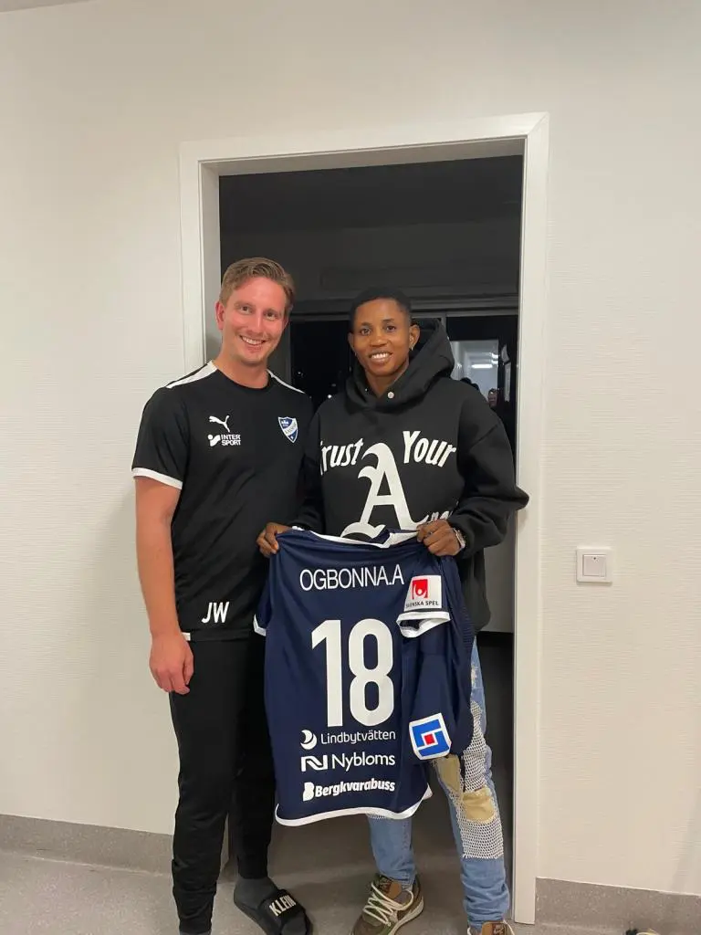 Transfer: Ogbonna completes move to Swedish club, IFK Palmar