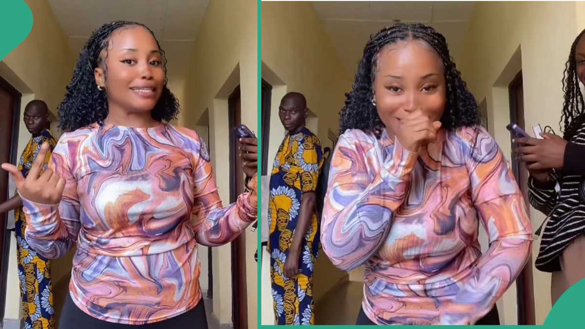 University Lady Making TikTok Video Discovers Her Lecturer Was Standing Behind Her With Exam Script