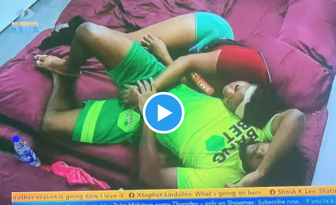 VIDEO: BBNaija housemates reportedly caught 'getting down' in bathroom