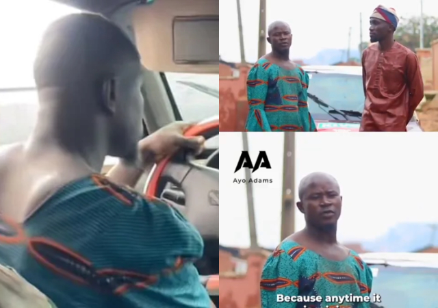 Viral Ibadan driver reveals why he wore his wife’s dress to drive passengers