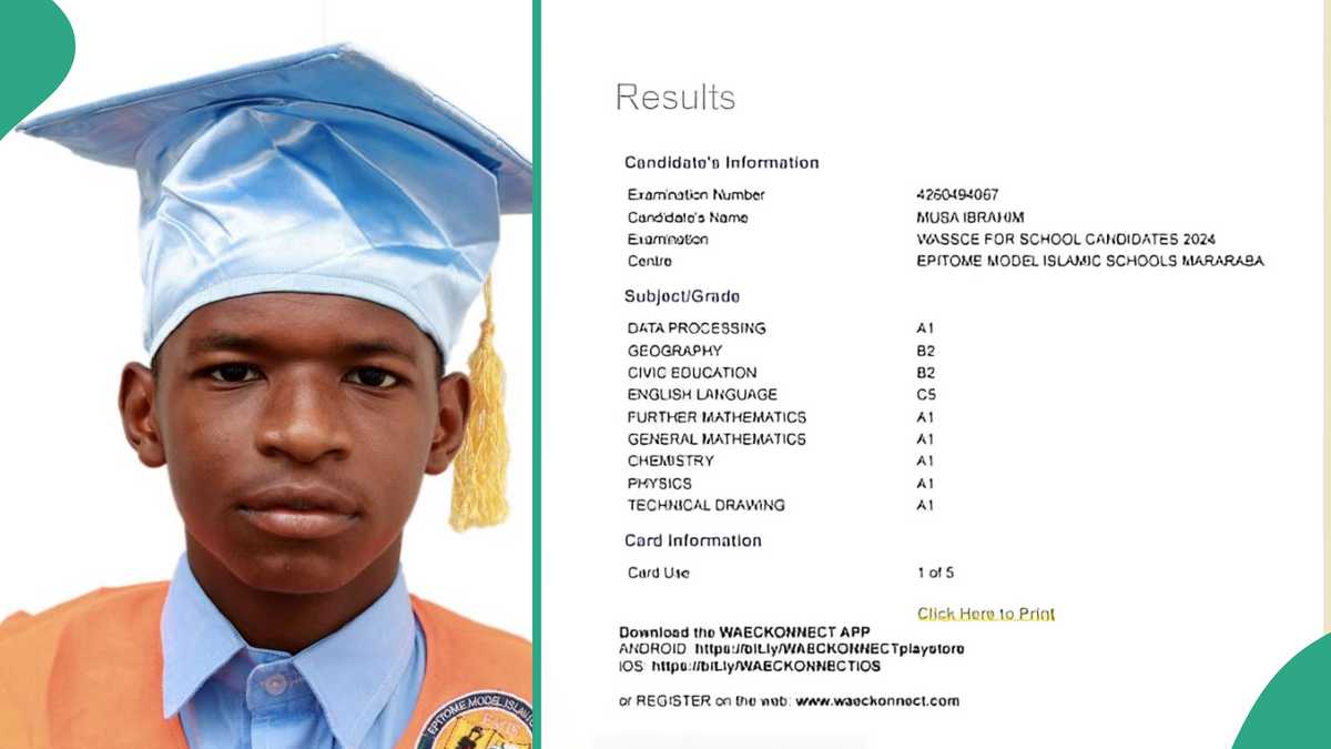 WAEC Candidate Performs Excellently in Technical Drawing, Scores A1 in Further Mathematics