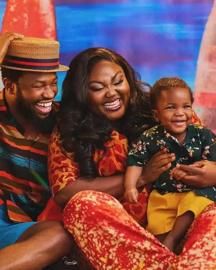 Stan Nze, Blessing Obasi and their son