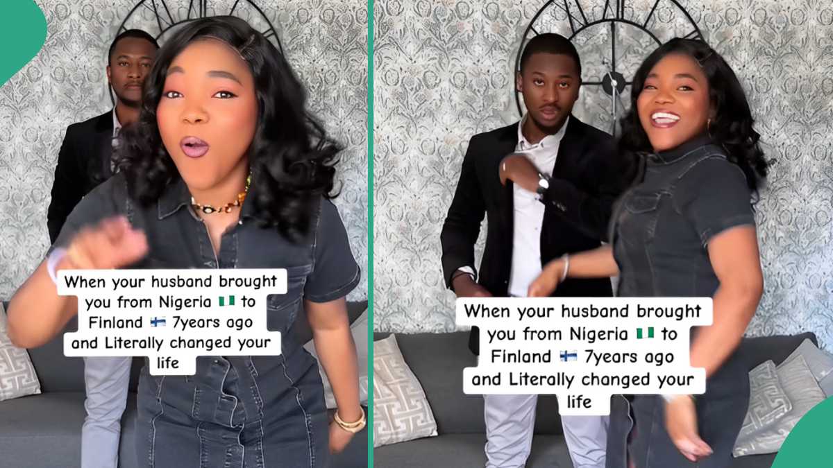 Nigerian Lady Publicly Praises Her Husband Who Took Her to Finland and Changed Her Life For Good