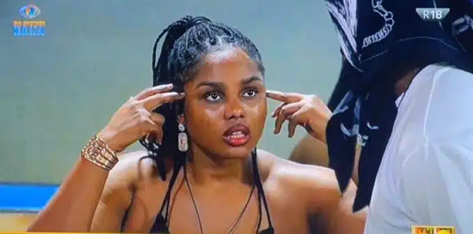 BBNaija: "I know he's angry, but I still love him" - Onyeka flirts with Big Brother, blows him a kiss