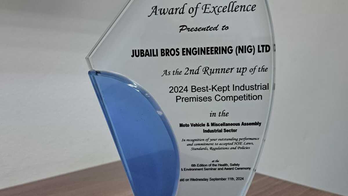 Jubaili Bros Nigeria Recognised for Environmental Excellence by MAN