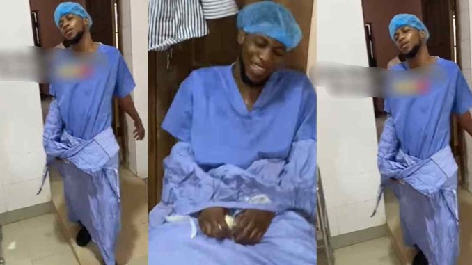 "Is he the patient?" – Nigerian man in distrɘss after assisting in a surgery for the first time (VIDEO)