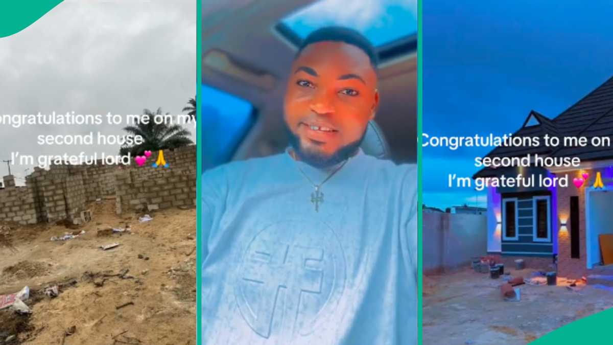 Nigerian Man Builds Second House, Shares Video of Construction Process, Many React