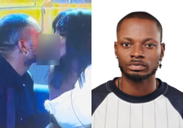 BBNaija: Married Housemate, Kellyrae Shares Kiss with Damilola, While Wife Kassia Watches