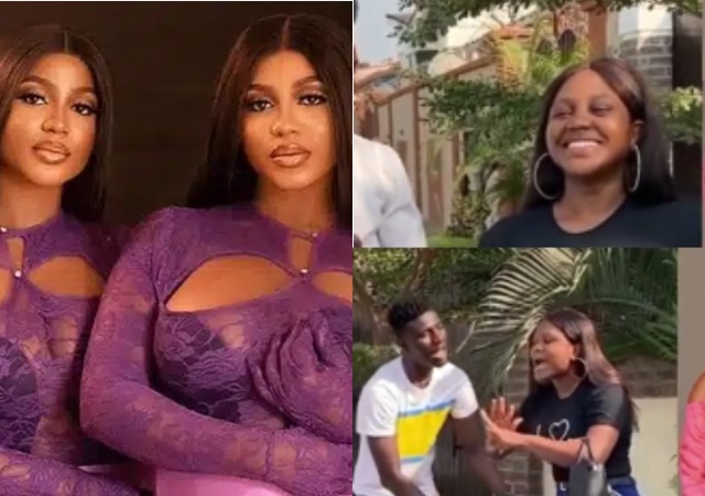 BBNaija Twins, Wanni X Handi Cause Buzz After Starring in Popular Comedy Skit with Nasty Blaq