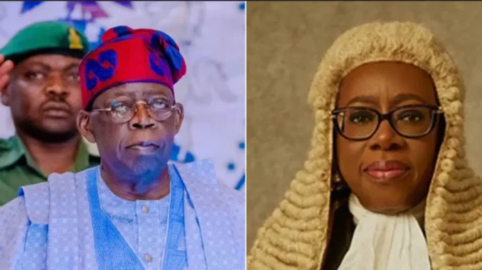 BREAKING: Tinubu swears in Justice Kekere-Ekun as CJN