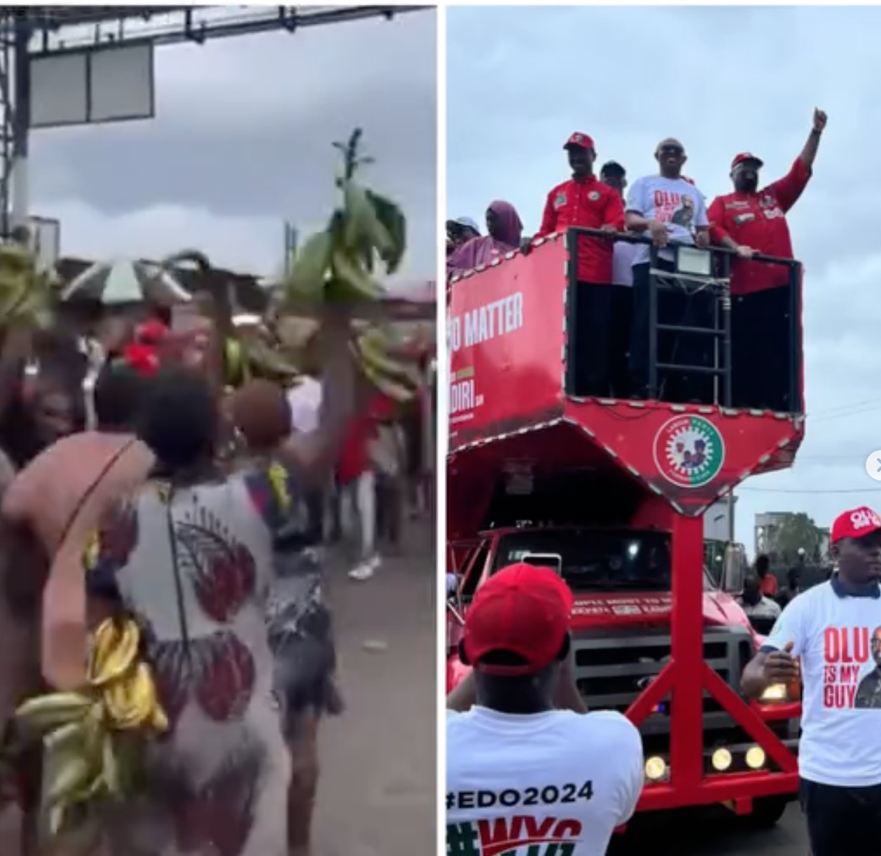 Benin women go extra mile as Peter Obi storms Edo to campaign for Akpata (video)