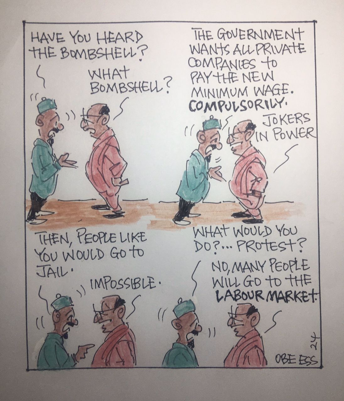 CARTOON OF THE DAY: New minimum wage or labour market