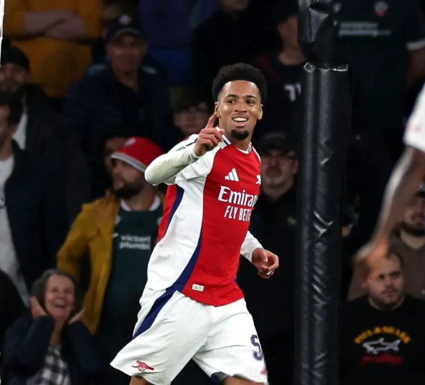 Carabao Cup: Nwaneri Nets Brace, Sterling Scores In Arsenal’s 5-1 Win Against Bolton