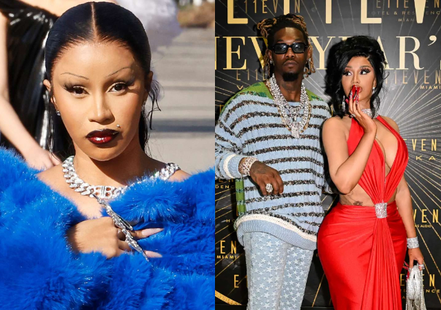 Cardi B reacts as Offset accuses her of cheating while pregnant