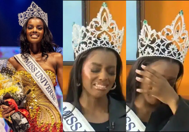 Chidimma Adetshina burst into tears during an interview as she shares her journey to Miss Universe Nigeria