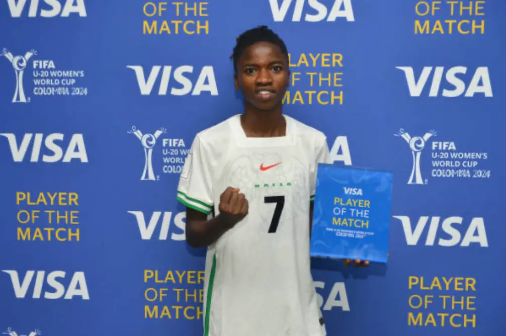 Colombia 2024 : Sabastine Named POTM In Falconets’ Win Over Venezuela