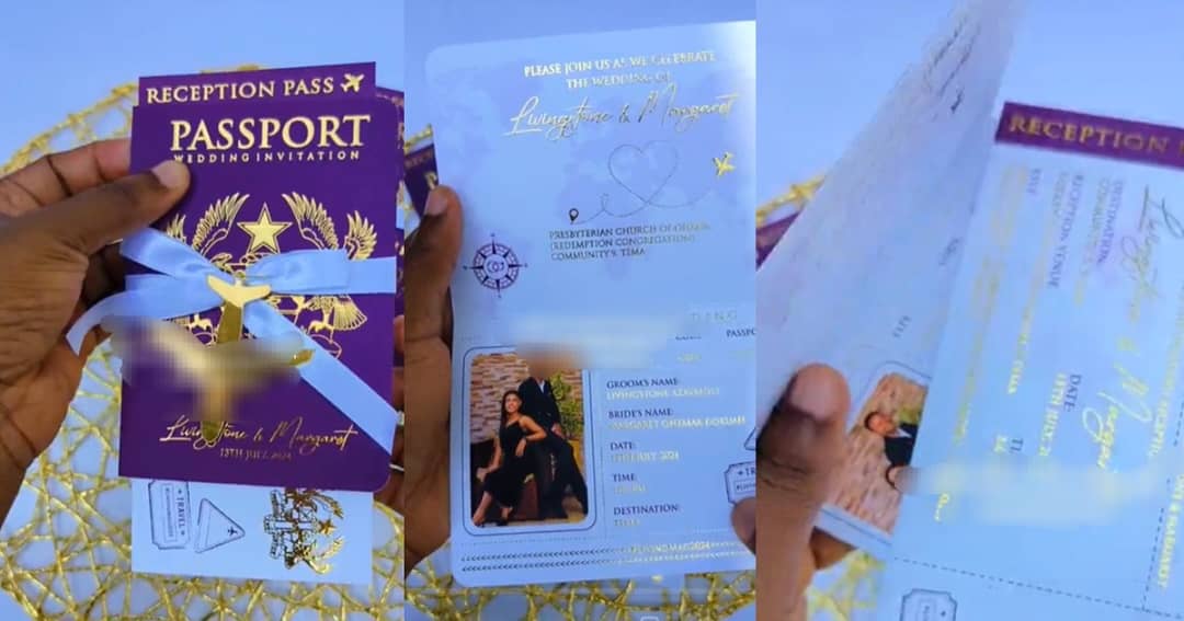 Couple’s Passport-Themed Wedding Invitation Card Takes Internet By Storm (VIDEO)