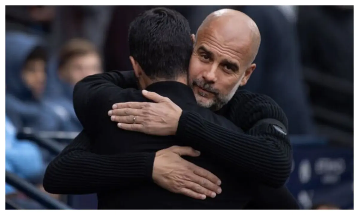 EPL: Details of Guardiola’s text messages with Arteta after 2-2 draw emerge