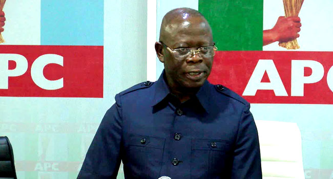 Edo poll: Oshiomhole dismisses allegation of vote-buying against APC