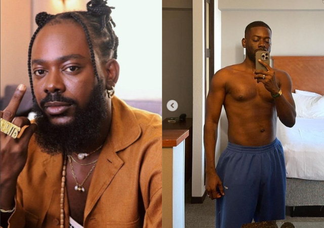 Fans Gushes as Adekunle Gold shows off sizzling shirtless body in latest post