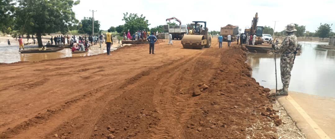 Federal Gov't Reopens Kano-Maiduguri Road Cut Off By Flood