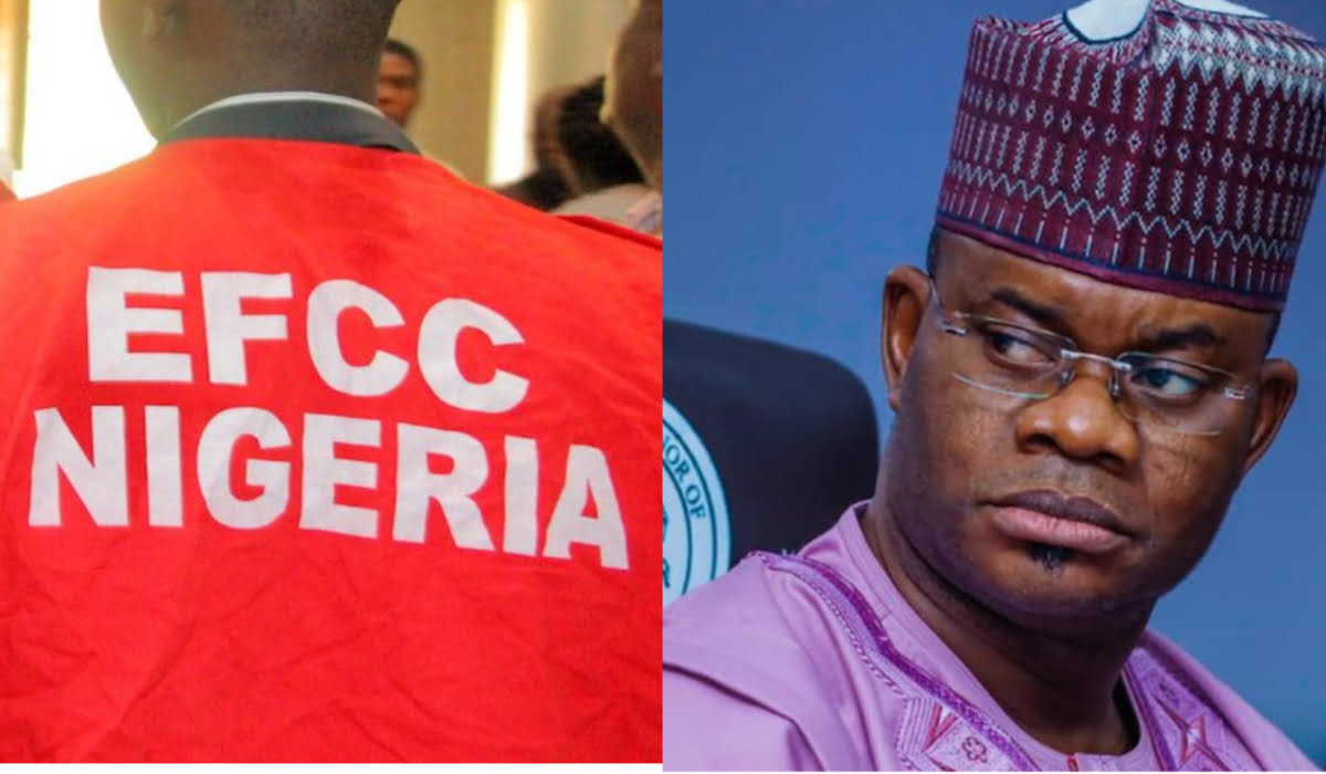 Finally, ex-gov Yahaya Bello honours EFCC invitation