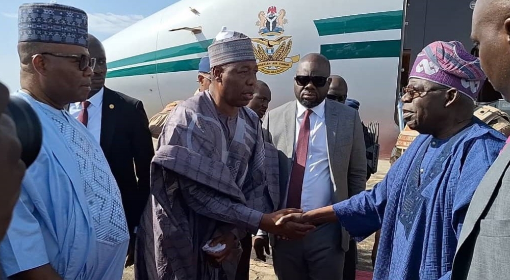 Flooding: Tinubu arrives flood-ravaged Maiduguri