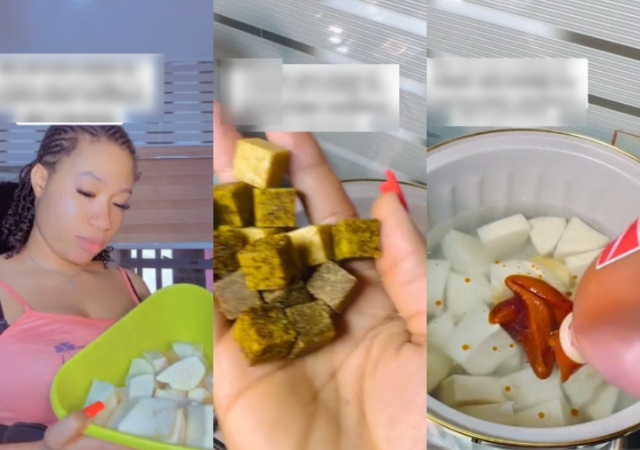 Gen Z Baddie Makes ‘Yummy’ Porridge for Boyfriend With 13 Seasoning Cubes, honey, other spices