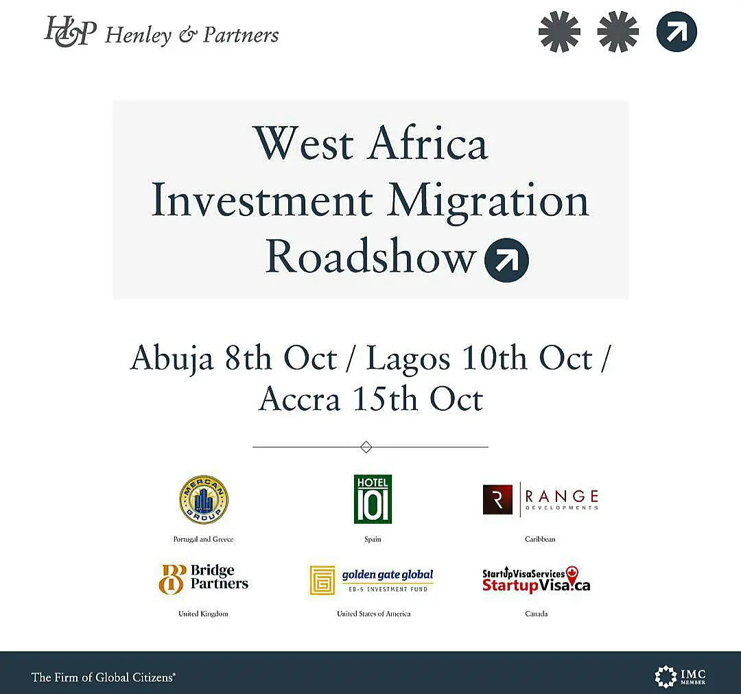 Henley & Partners West Africa Roadshow begins with focus on global mobility, investment migration in Nigeria.