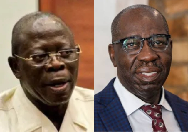 "I know he’s politically dead" – Oshiomhole takes jab at Obaseki after APC’s victory