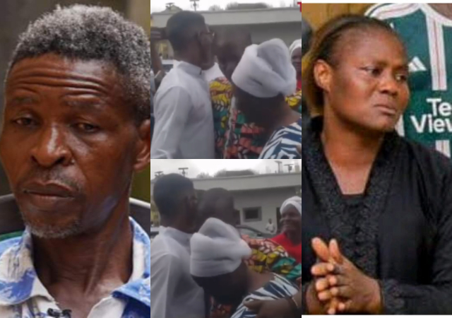 “I'm ashamed on her behalf"- reactions as Mohbad's dad ignores ex-wife as she kneels down to greet him in court