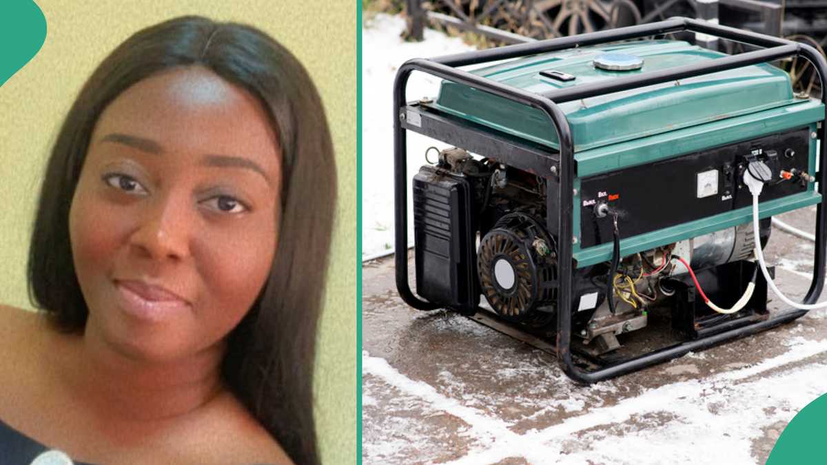 Lagos Lady Who Bought Big Generator Discovers That Landlord Tapped Light From it