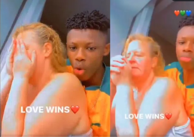 Love Wins – Reactions as Young Man Shares Adorable Moment with His Elderly Caucasian Lover